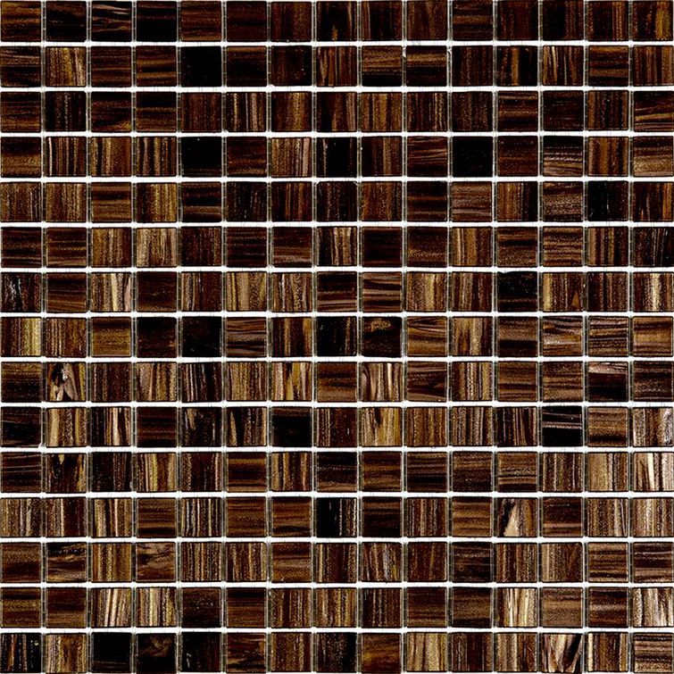 Celestial Bronze 12" x 12" Glass Mosaic Wall and Floor Tile