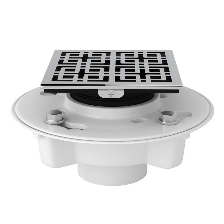Classic Weave Decorative Polished Nickel PVC Drain Kit