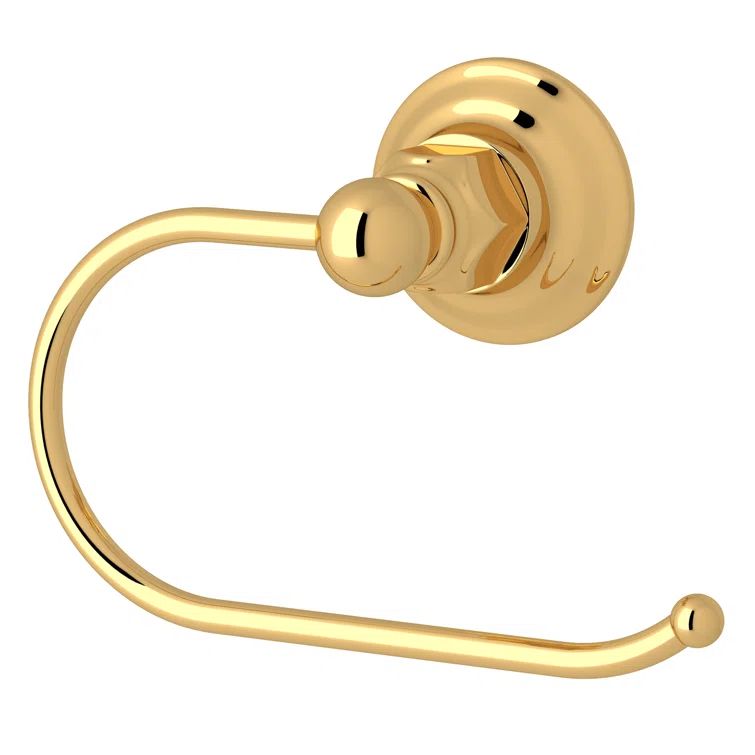 Polished Nickel Traditional Wall Mount Toilet Paper Holder