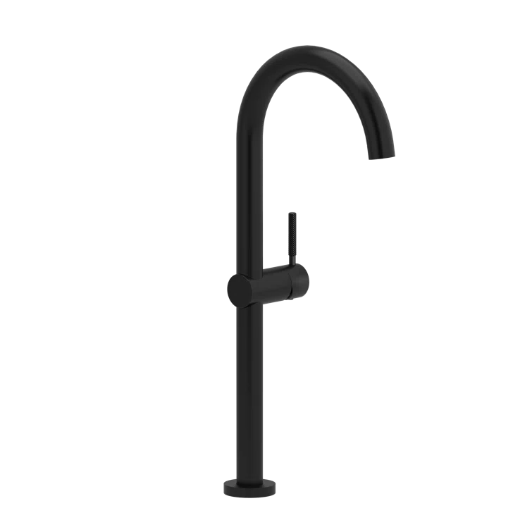 Riu™ Transitional Single Handle Tall Lavatory Faucet in Black