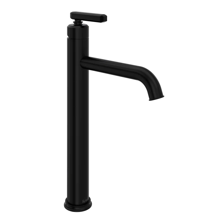 Elegant Transitional 12.5" Polished Nickel Vessel Faucet