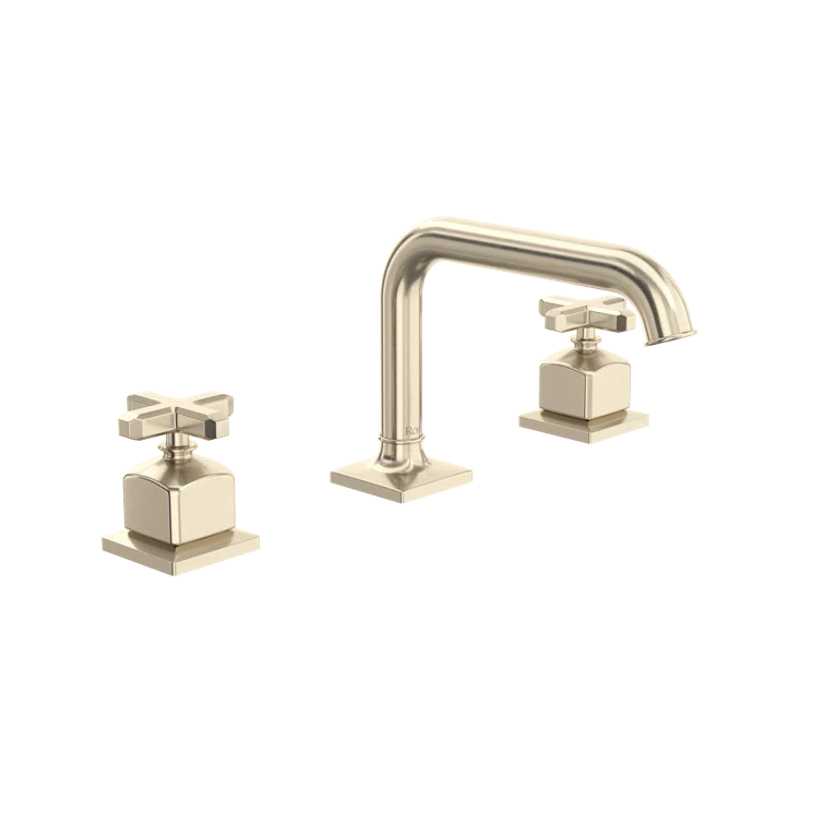 Elegant Transitional 16" Polished Nickel Widespread Faucet