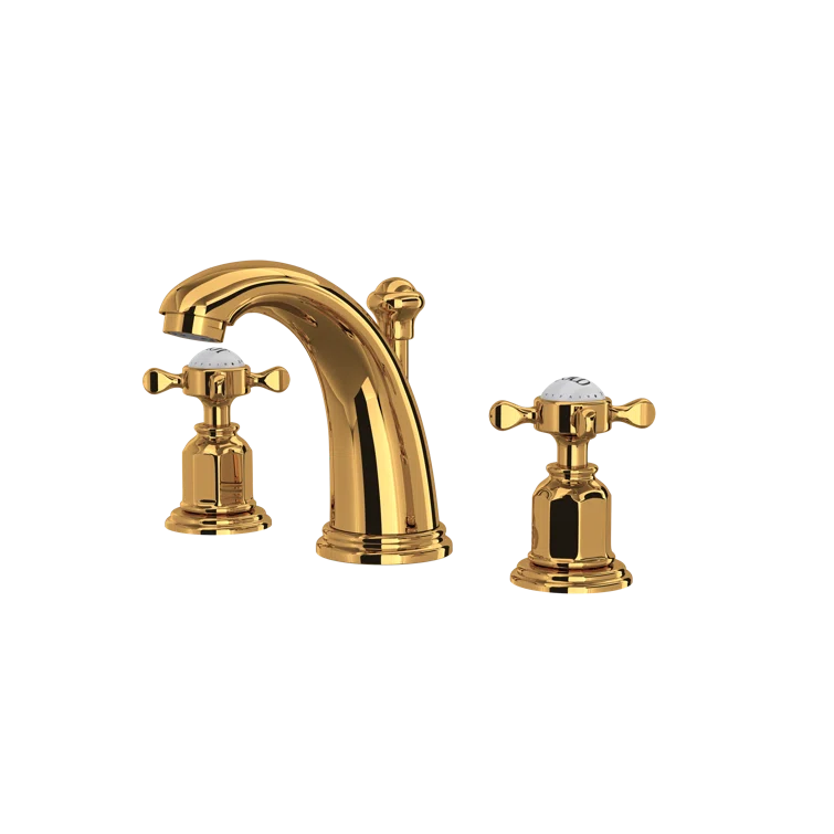 Classic Elegance 16" Polished Nickel Widespread Brass Faucet
