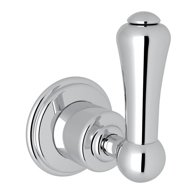 Traditional Polished Nickel Wall-Mounted Shower Trim