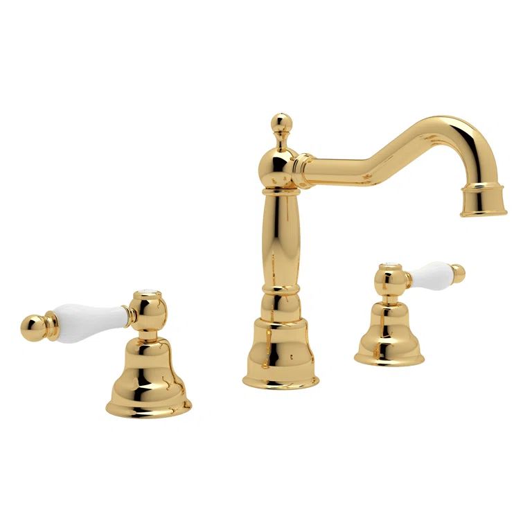 Arcana Classic Polished Nickel Brass Widespread Bathroom Faucet