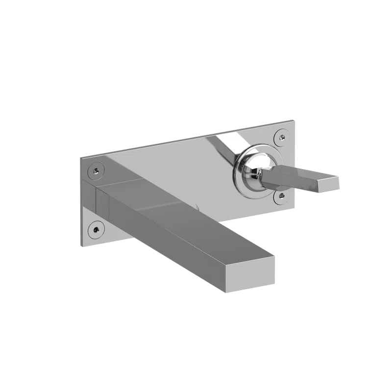 Kubik Chrome Wall Mount Lavatory Faucet