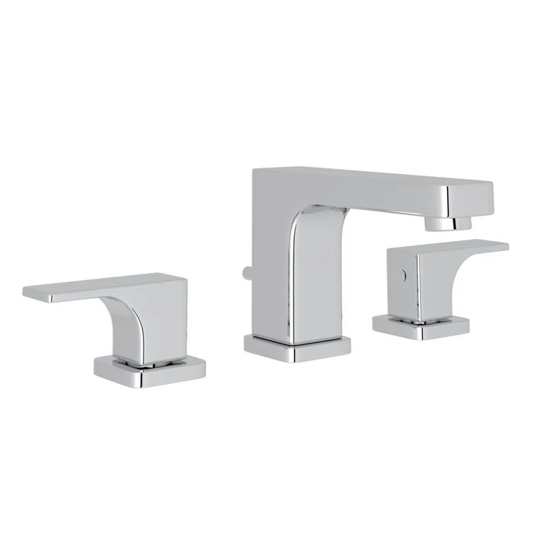 Modern Quartile 11'' Polished Chrome Widespread Lavatory Faucet