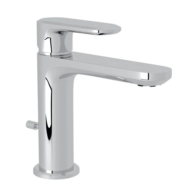 Polished Chrome Single Handle Brass Bathroom Faucet
