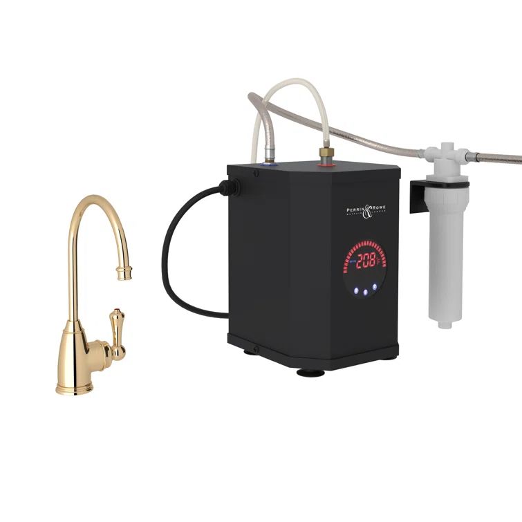 Classic 10" Polished Nickel Kitchen Faucet with Ceramic Filter