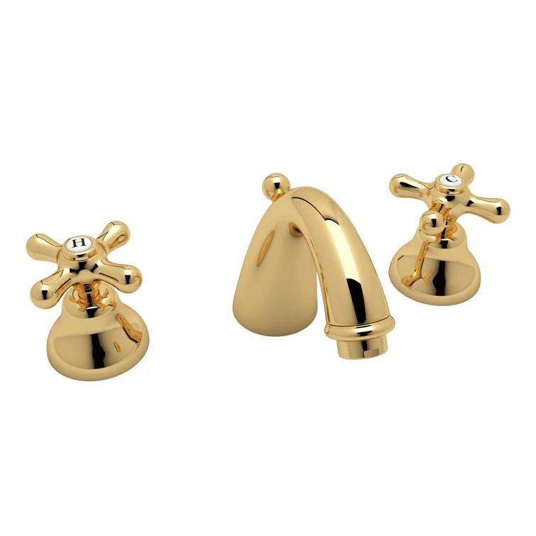 Verona Polished Nickel Brass Widespread Lavatory Faucet