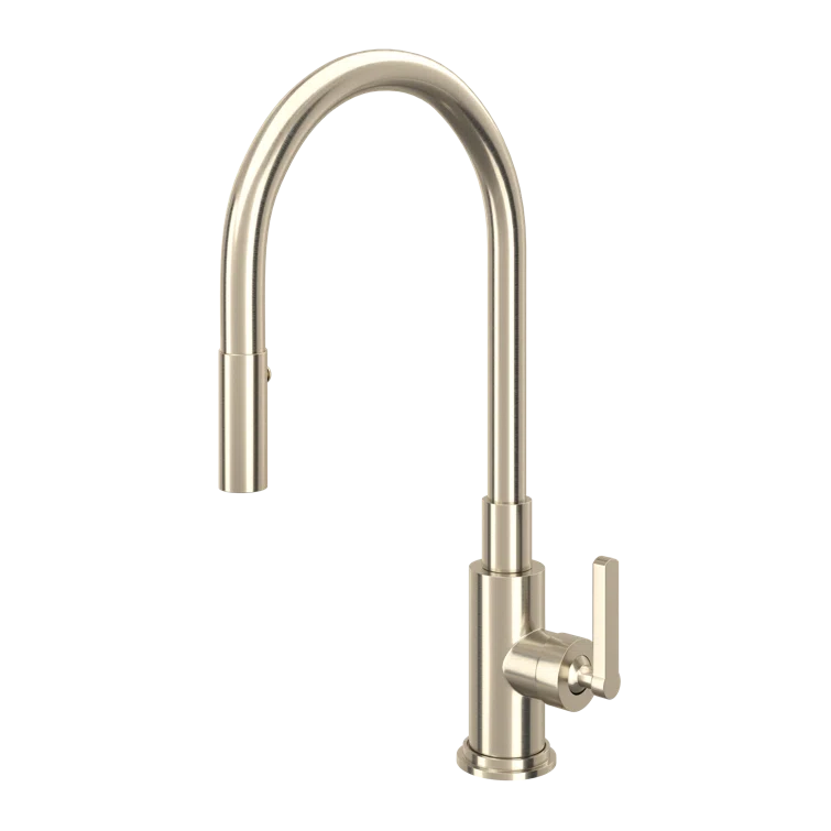 Classic Elegance 18'' Polished Nickel Pull-Out Spray Kitchen Faucet