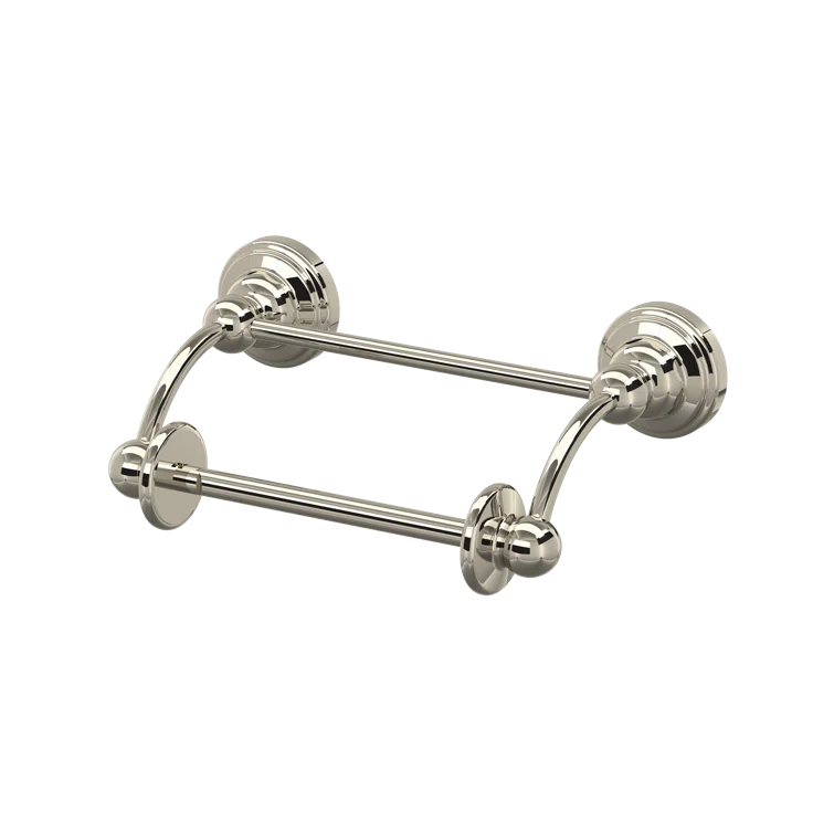 Edwardian Polished Nickel Wall Mount Toilet Paper Holder