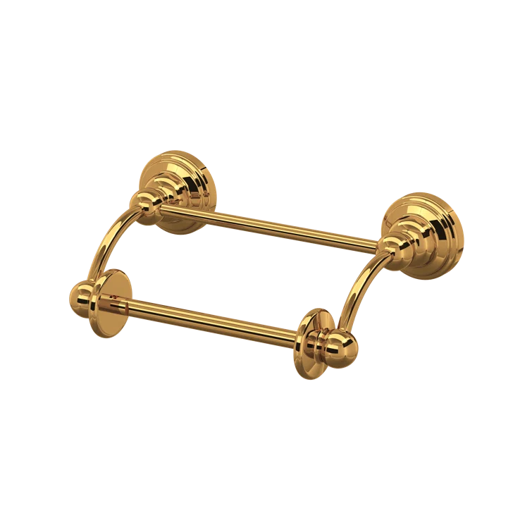 Edwardian Gold Wall Mount Toilet Paper Holder