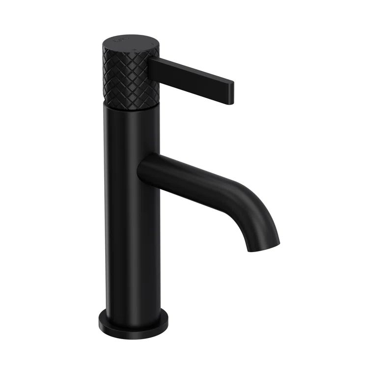 Polished Nickel Brass Single Hole Bathroom Faucet with Drain Assembly