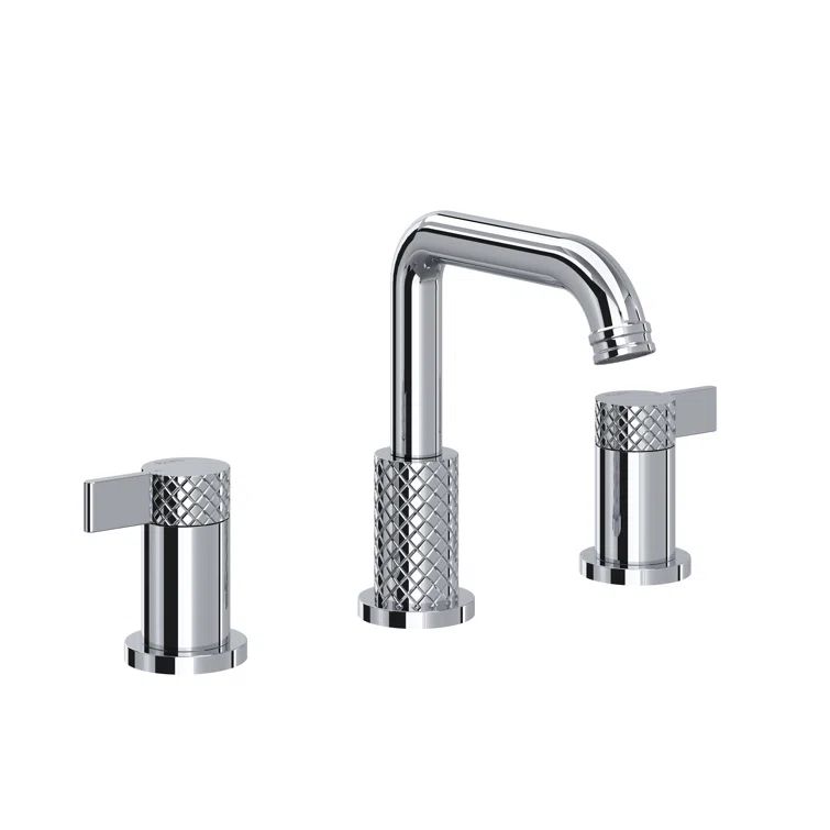 Polished Nickel Transitional Widespread Bathroom Faucet