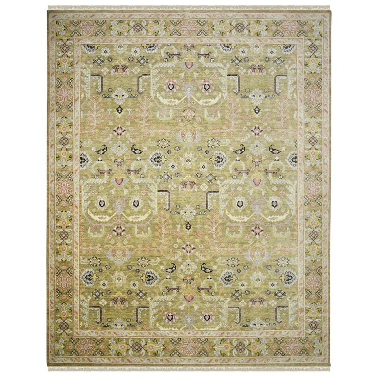 Bristol Gold Hand-Knotted Wool Area Rug 8' x 10'