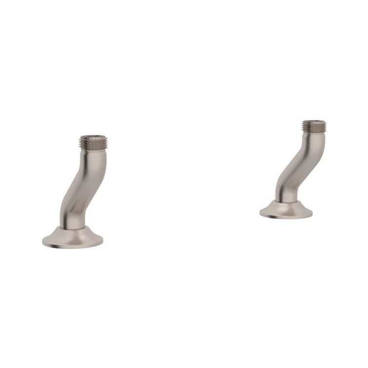 Elegant Satin Nickel Traditional Bridge Kitchen Faucet