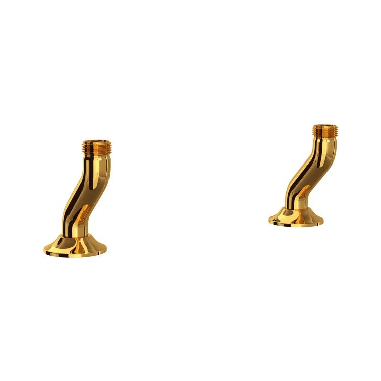 Georgian Era Inspired Unlacquered Brass Bridge Kitchen Faucet