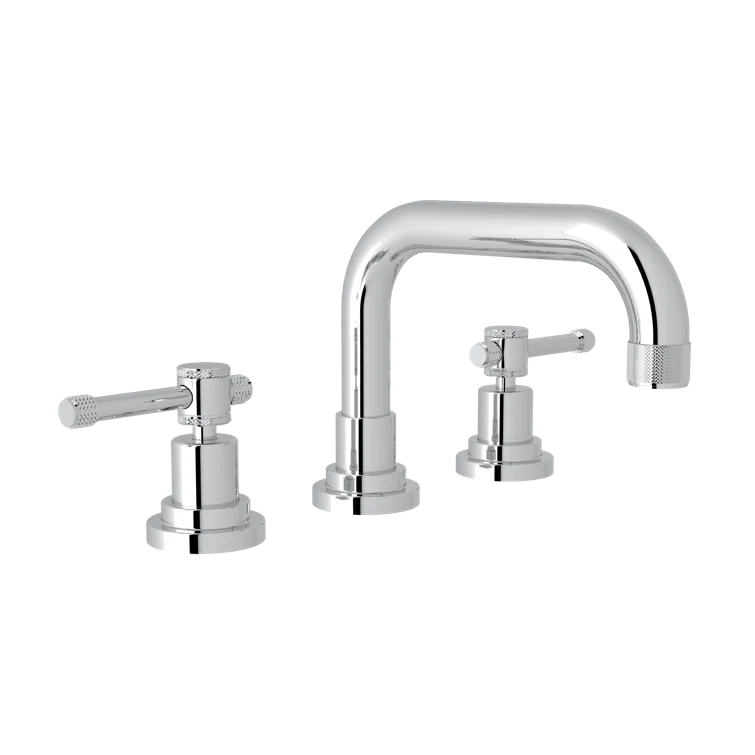 Campo Elegance 8" Polished Chrome Brass Widespread Bathroom Faucet