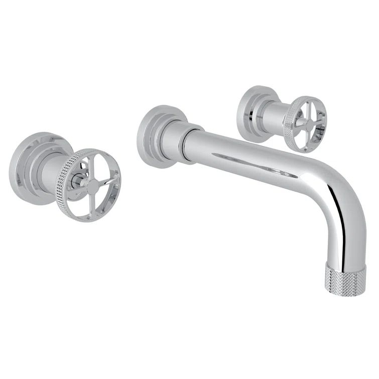 Classic Campo Polished Nickel 2-Handle Wall-Mounted Faucet