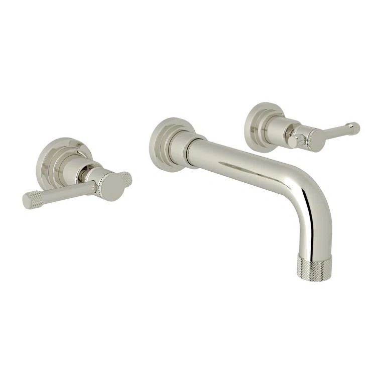 Classic Polished Nickel Wall Mounted 10" Widespread Faucet