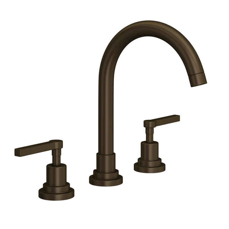 Polished Nickel Modern Widespread Brass Bathroom Faucet