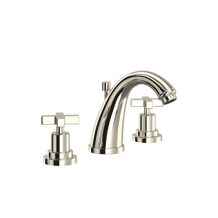 Lombardia Polished Nickel 5.5" Transitional Widespread Faucet