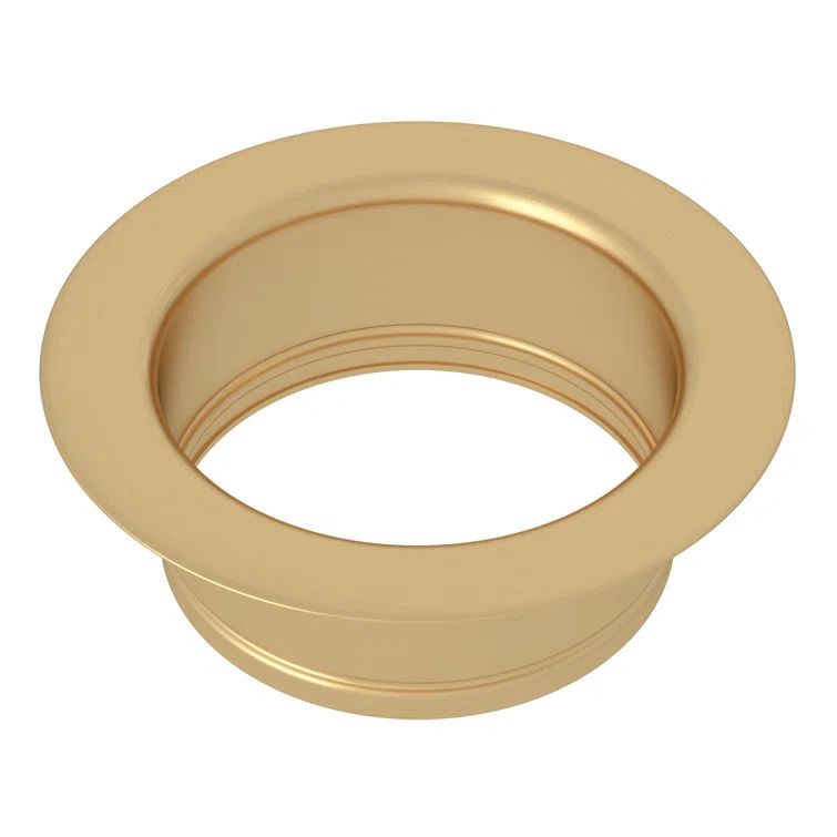 Satin English Gold Modern Disposal Flange and Strainer