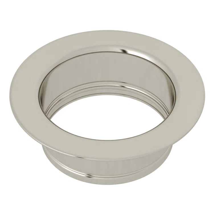 Polished Nickel Modern Disposal Flange and Strainer