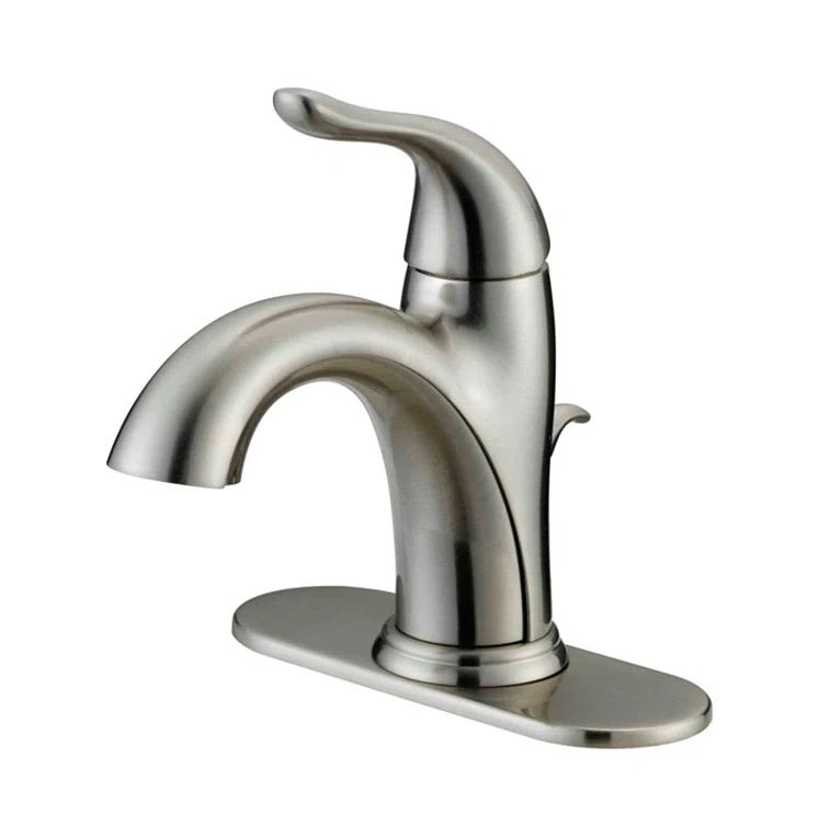 OakBrook Brushed Nickel Single-Handle Mid Arc Bathroom Faucet