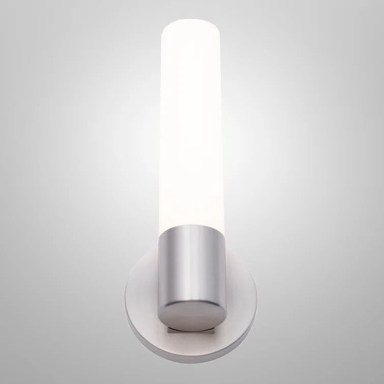 Turbo Cylinder LED Vanity Wall Sconce in Brushed Nickel