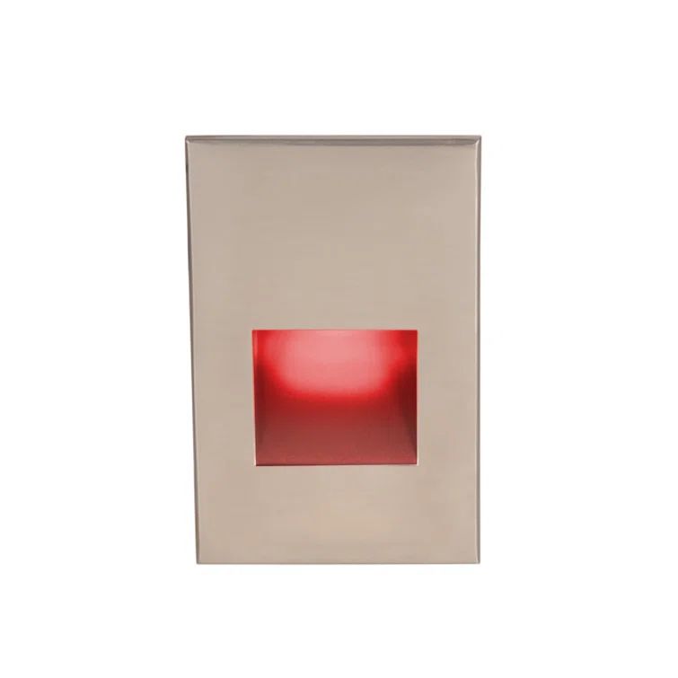 Sleek Brushed Nickel LED Step and Wall Light, Dimmable