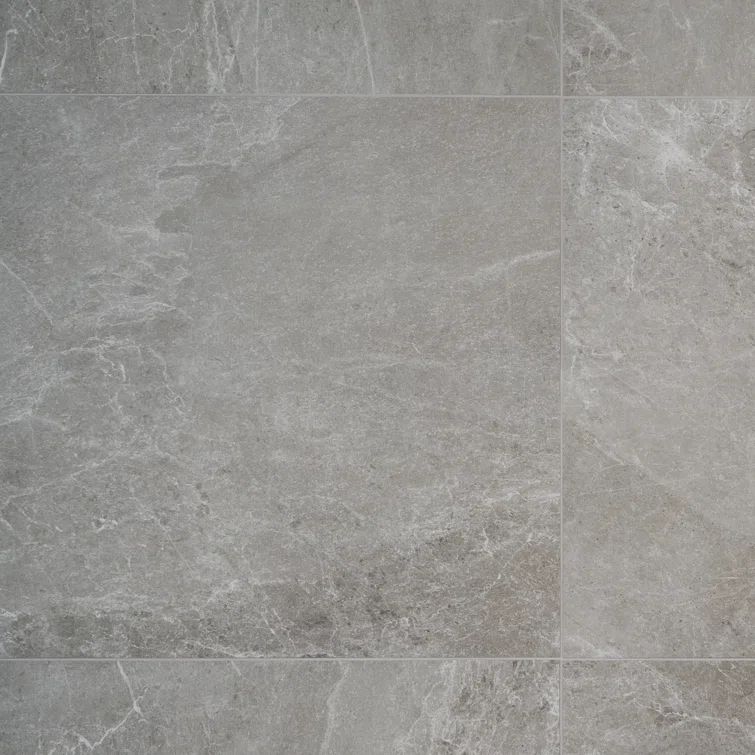 Silver Gray Large Format Matte Porcelain Floor and Wall Tile