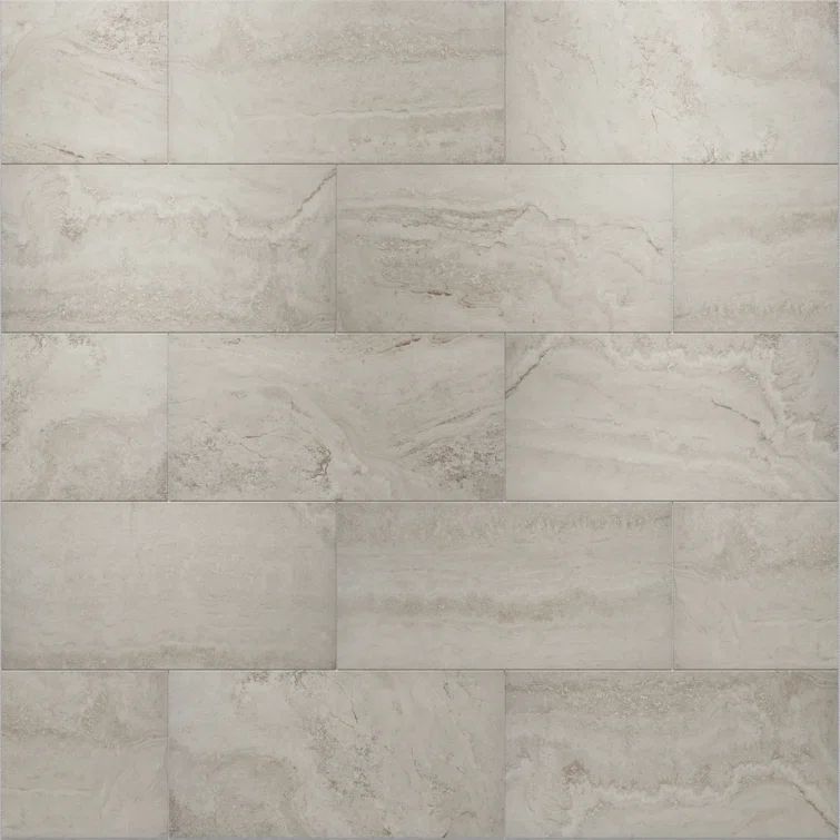 Taupe Matte 12x24 Porcelain Marble-Look Tile
