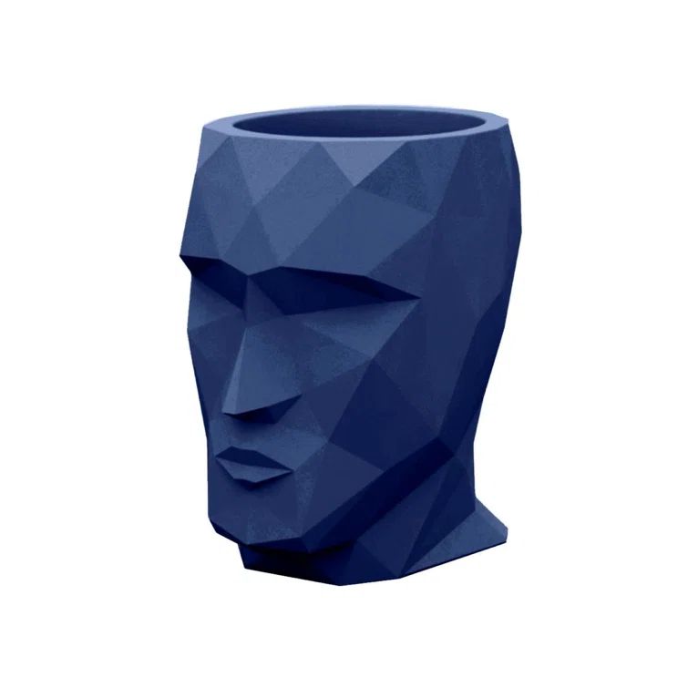 Notte Blue Resin Novelty Indoor/Outdoor Planter