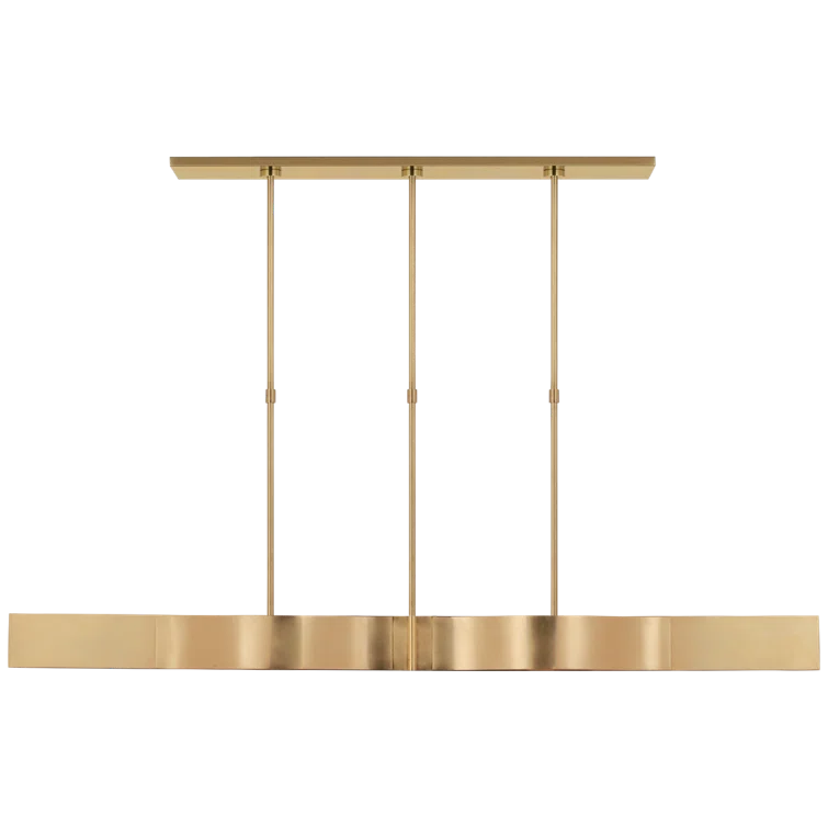 Antique Burnished Brass 60" Linear LED Pendant Light