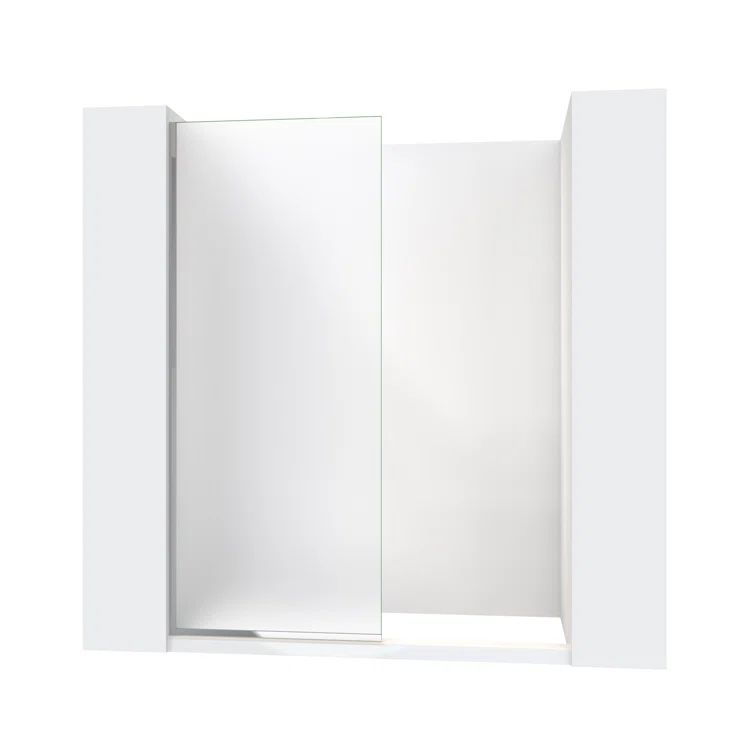 Linea 30'' x 72'' Frameless Frosted Tempered Glass Shower Screen
