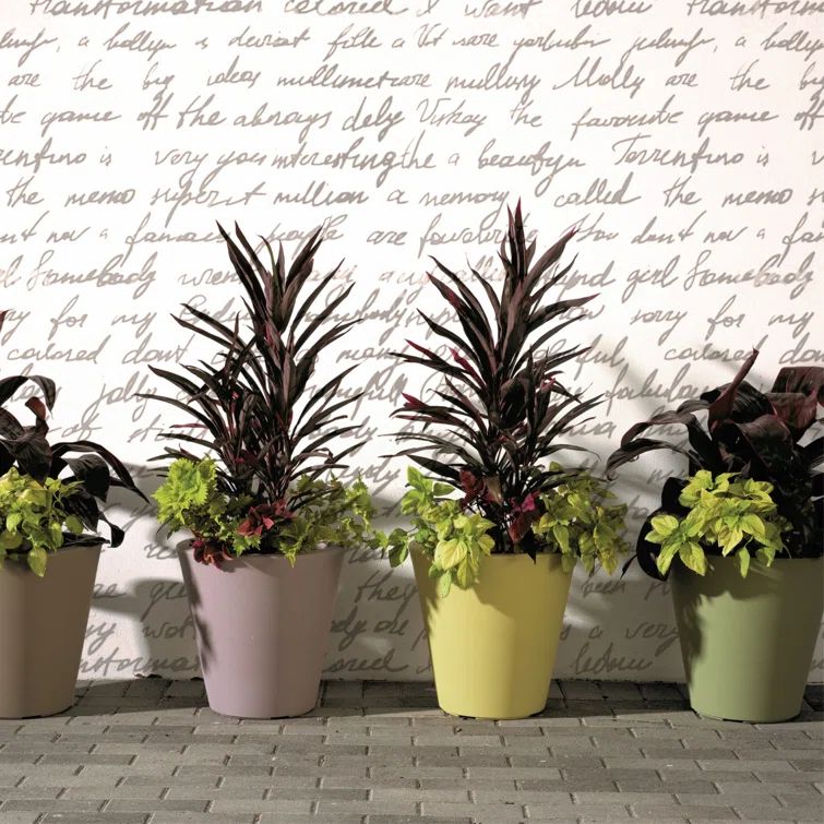 Madison 14" Midnight Blue Double-Walled Modern Plant Pot