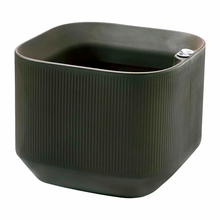 Olive Green Modular Rectangular Self-Watering Planter Box