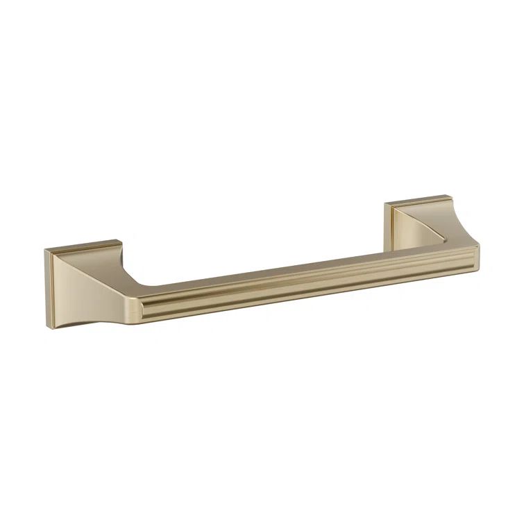 Golden Champagne Wall Mounted Towel Bar with Elegant Lines