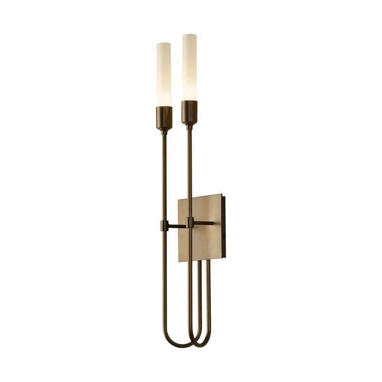 Lisse Bronze Tulip-Inspired Dimmable Wall Sconce
