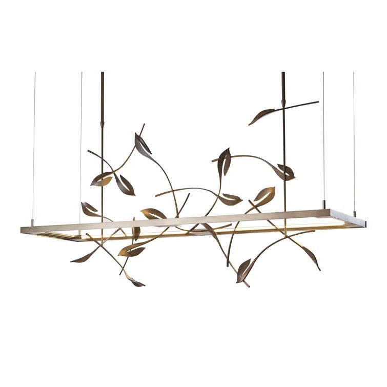 Autumn Elegance Dark Smoke LED Kitchen Island Pendant