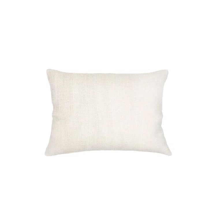 Ivory Linen Down Alternative Throw Pillow 14x20