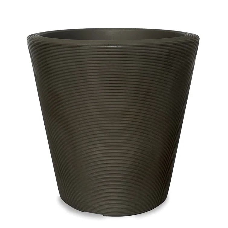 Old Bronze 20" Double-Walled Outdoor Planter