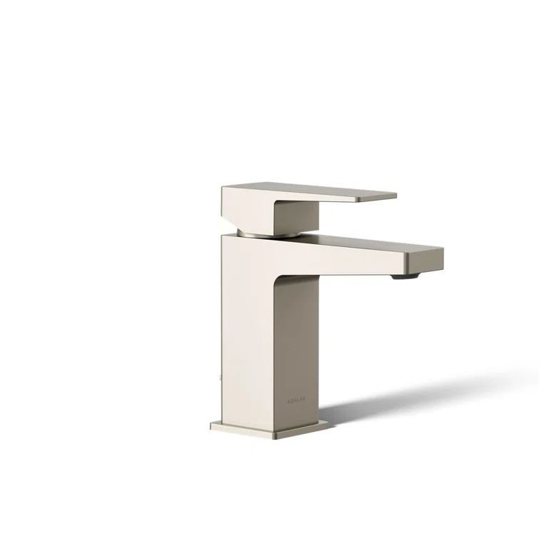 Modern European Inspired Brushed Nickel Single-Handle Bathroom Faucet