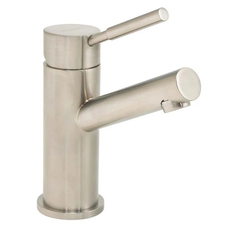 Brushed Nickel Single Handle Bathroom Faucet with Brass Joystick
