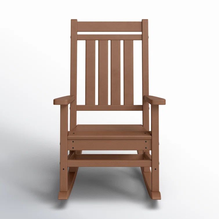 Teak Polywood Traditional Outdoor Rocking Chair