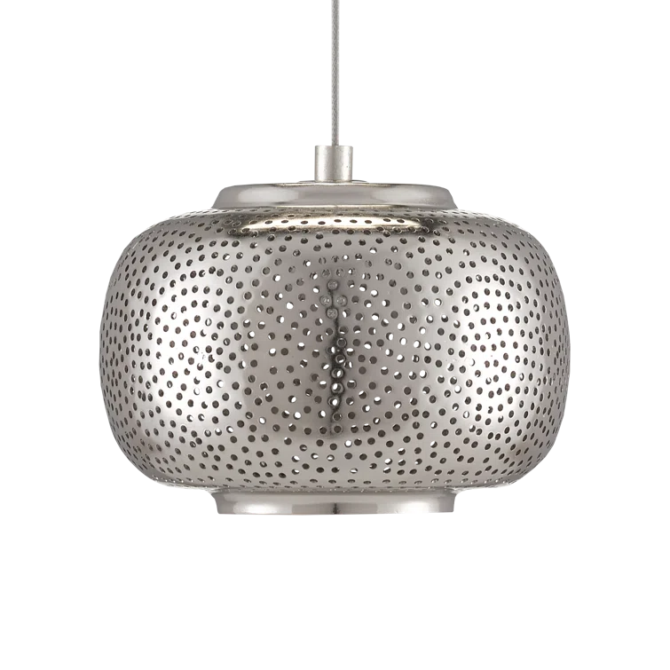 Pepper 7-Light Silver Nickel Globe Pendant