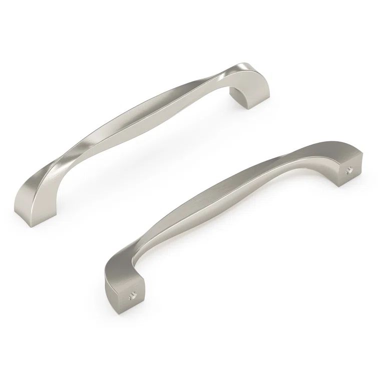Satin Nickel 5-1/16" Modern Bar Cabinet Handles