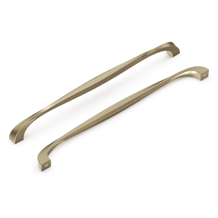 Elusive Golden Nickel 12" Modern Bar Cabinet Handles